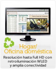 DellMonitores para el hogar y la oficina doméstica